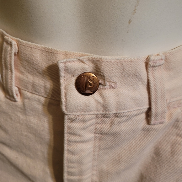 Mondo blue small vintage baby pink denim pencil jean skirt - Picture 4 of 9